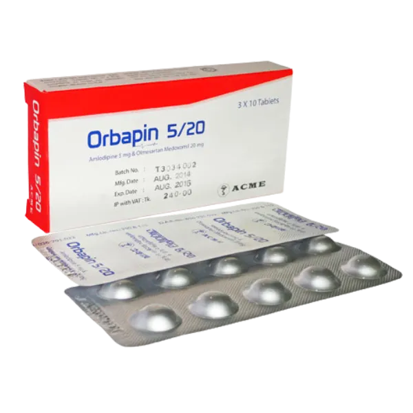 Tablet  Orbapin 5+40mg (MRP 600) (30 Pcs)